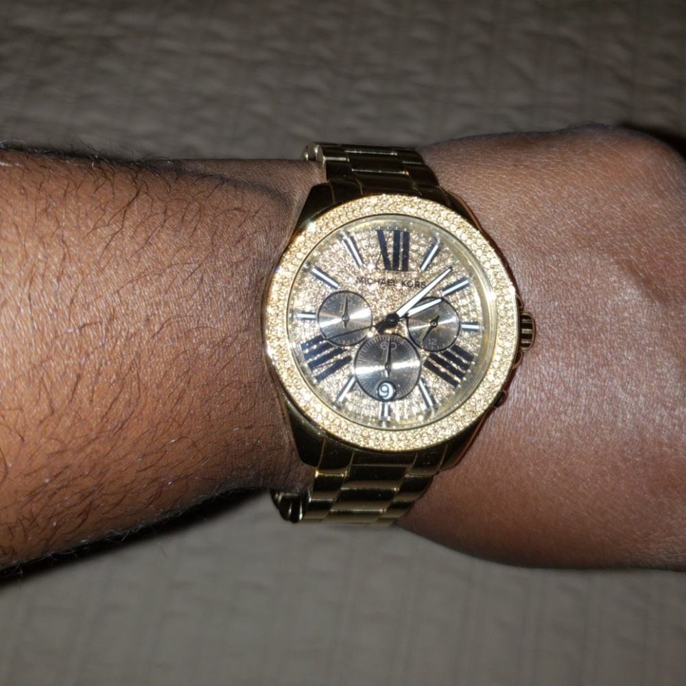 Gold and Black Watch
